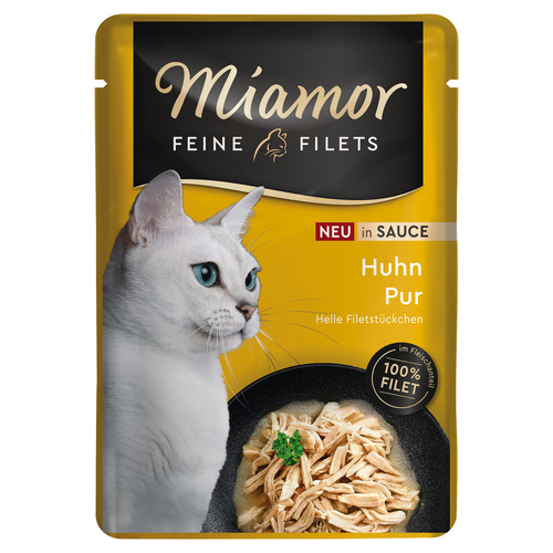 Miamor Feine Filets Huhn in Sauce 100 g - 24 Stück