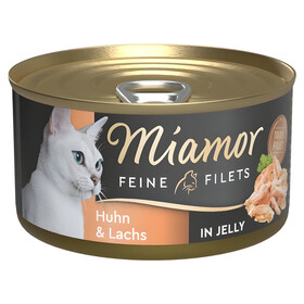 Abbildung Miamor Feine Filets Lachs & Huhn in Jelly 100 g - 24 Stck