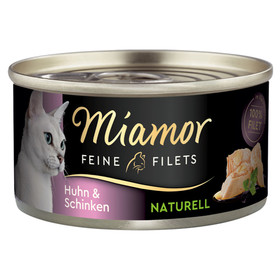 Abbildung Miamor Feine Filets Naturelle mit Huhn & Schinken 80 g - 24 Stck