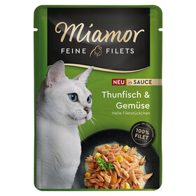 Abbildung Miamor Feine Filets Thunfisch & Gemse in Sauce 100 g - 24 Stck