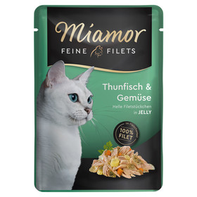 Abbildung Miamor Feine Filets mit Thunfisch & Gemse in Jelly Pouch 100 g - 24 Stck