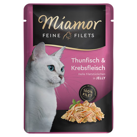 Abbildung Miamor Feine Filets mit Thunfisch & Krebs in Jelly Pouch 100 g - 24 Stck