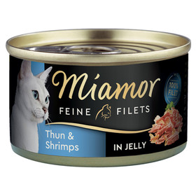 Abbildung Miamor Feine Filets mit Thunfisch & Shrimps in Jelly 100 g - 24 Stck