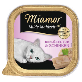 Abbildung Miamor Milde Mahlzeit mit Geflgel & Schinken 100 g - 16 Stck