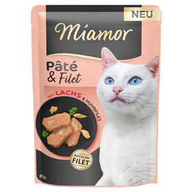 Abbildung Miamor Pt & Filet mit Lachs 85 g - 10 Stck