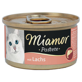 Abbildung Miamor Pastete mit Lachs 85 g - 12 Stck