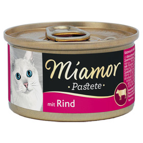 Abbildung Miamor Pastete mit Rind 85 g - 12 Stck