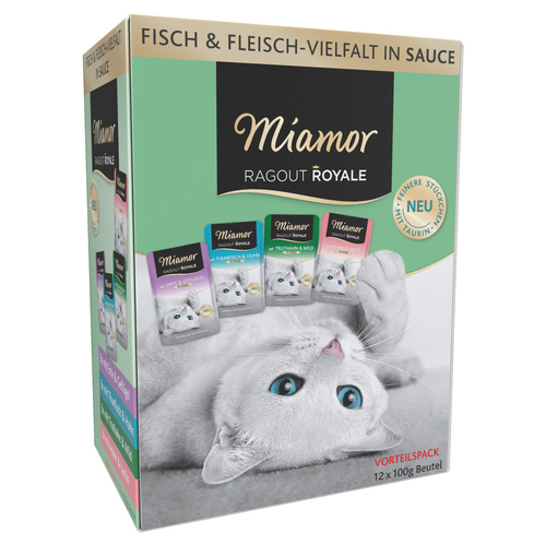 Miamor Ragout Royale Multimix in Sauce 12 x 100 g - 4 Stück