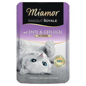 Abbildung Miamor Ragout Royale mit Ente & Geflgel in Sauce 100 g - 22 Stck