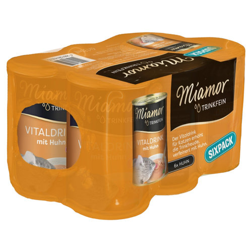 Miamor Trinkfein Vitaldrink mit Huhn Sixpack 6 x 135 ml - 4 Stück