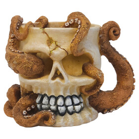 Abbildung Nobby Aquariendekoration Aqua Ornaments Totenkopf mit Oktopus