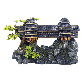 Abbildung Nobby Aquariendekoration Asiatische Brcke mit Pflanzen