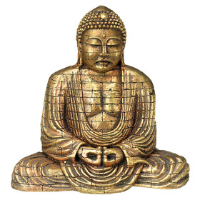 Abbildung Nobby Aquariendekoration Buddha goldfarben betend