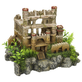 Abbildung Nobby Aquariendekoration Burgruine mit Pflanzen