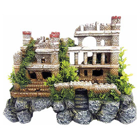 Abbildung Nobby Aquariendekoration Burgruine mit Pflanzen gro