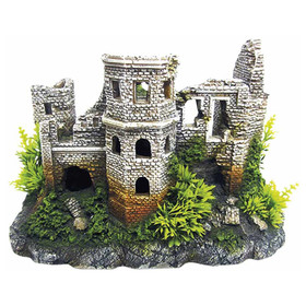 Abbildung Nobby Aquariendekoration Burgruine mit Pflanzen mittelgro