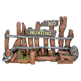 Abbildung Nobby Aquariendekoration Holzzaun No hunting