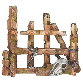 Abbildung Nobby Aquariendekoration Holzzaun mit Schdel