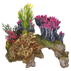 Abbildung Nobby Aquariendekoration Koralle mit Pflanzen 15,5 x 9 x 10,5 cm