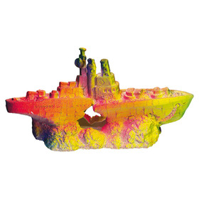 Abbildung Nobby Aquariendekoration Kriegsschiff neon