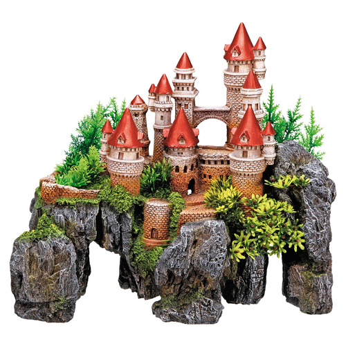 Nobby Aquariendekoration Landschaft Schloss mit Pflanzen