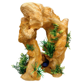 Abbildung Nobby Aquariendekoration Lava-Fels mit Pflanzen 34,5 cm