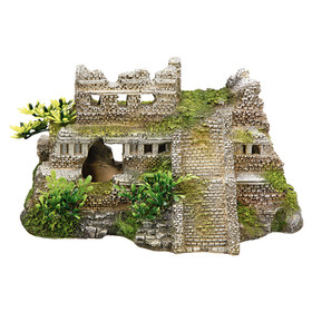 Abbildung Nobby Aquariendekoration Maya Ruine mit Pflanzen