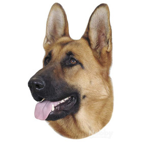 Abbildung Nobby Aufkleber Deutscher Schferhund dunkel