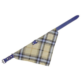 Abbildung Nobby Halsband mit Tuch blau/beige