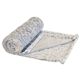 Abbildung Nobby Hunde Hundedecke Fleece Plaid Lorik leopard grau