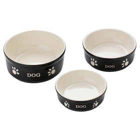 Abbildung Nobby Hunde Keramiknapf Dog schwarz/beige
