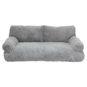 Abbildung Nobby Hunde Komfort Plschsofa Classic Teddy hellgrau