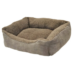 Abbildung Nobby Hunde Komfortbett eckig Classic Teddy taupe