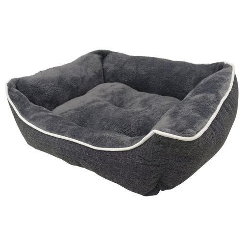 Nobby Hundebett Classic Arno grau, eckig, waschbar, Anti-Rutsch, Mikrofaser  | eBay
