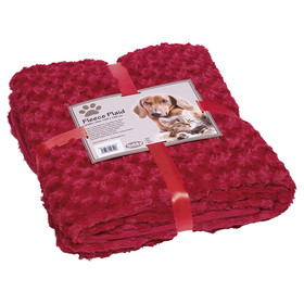 Abbildung Nobby Hundedecke Fleece Plaid Super Soft rot