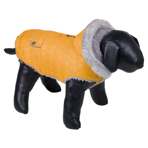 Nobby Hundemantel POLAR Camouflage Grau - Wasserabweisend, Mit Kapuze, Für Hunde Bis 44 Cm