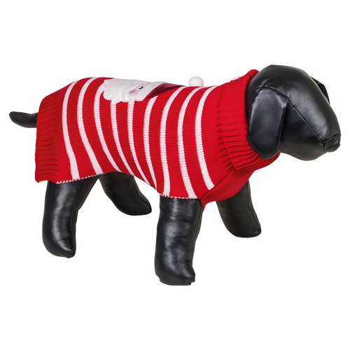 Nobby Hundepullover Santa rot/weiß