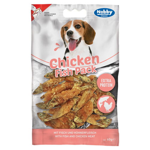 Nobby Hundesnack Chicken Fish Pack 60 g