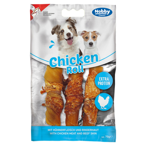 Nobby Hundesnack Chicken Roll 70 g