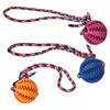 Nobby Hundespielzeug Dental Ball mit Seil Vollgummi Abbildung 1