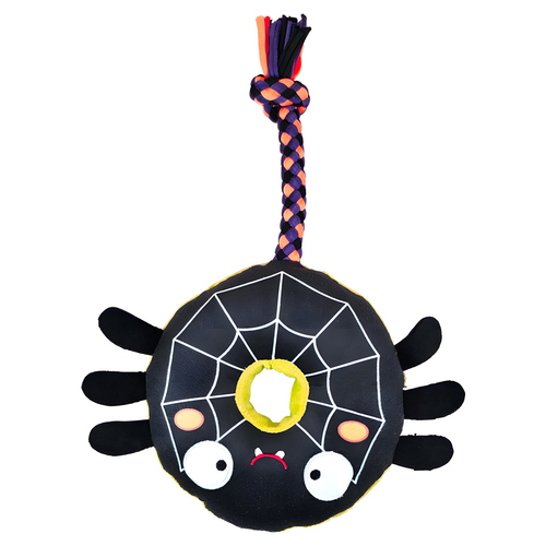Nobby Hundespielzeug Halloween Plüsch Spinne mit Seil