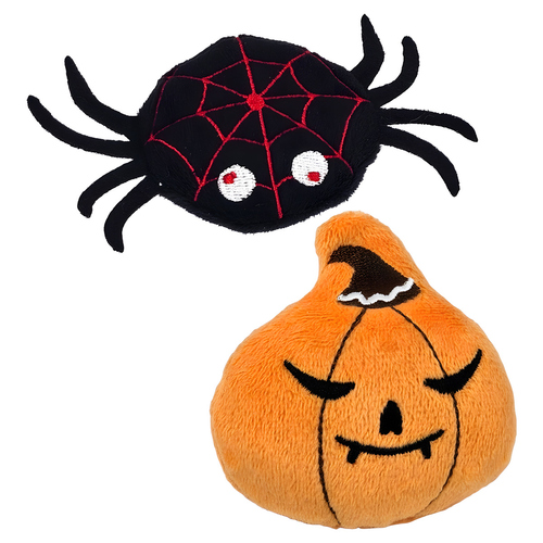 Nobby Hundespielzeug Halloween Spinne oder Kürbis aus Plüsch