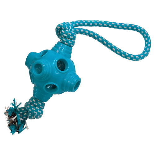 Nobby Hundespielzeug Lochball mit Seil aus TPR