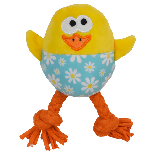 Nobby Hundespielzeug Ostern Plüschküken Flower