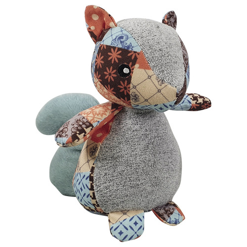 Nobby Hundespielzeug Plüsch Eichhörnchen Patchwork