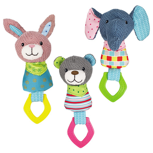 Nobby Hundespielzeug Plüschtier mit Kunststoffring