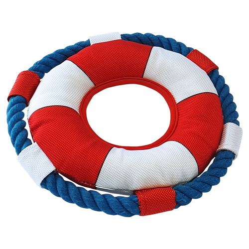 Nobby Hundespielzeug Rettungsring mit Seil Floating