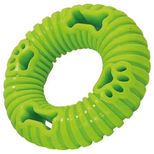Nobby Hundespielzeug Soft TPR Ring grün