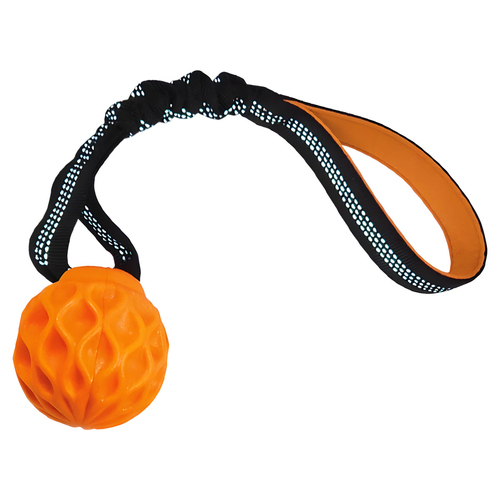 Nobby Hundespielzeug TPR Ball Wafer mit elastischer Schlaufe