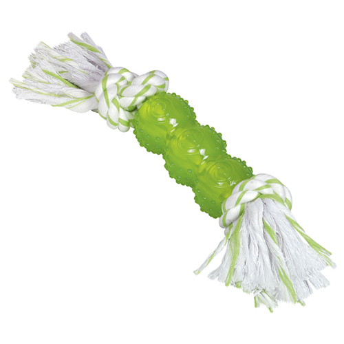 Nobby Hundespielzeug TPR Stick mit Seil